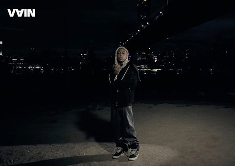 Destroy Lonely wears VAIN FW25 Leather Pants in screwed up Music Video