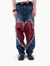 VAIN Heart Cut Out Jeans