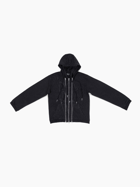VAIN Three Zip Hoodie Black