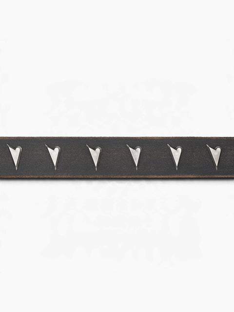 VAIN Heart Stud Belt Black