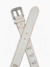 VAIN Heart Stud Belt White