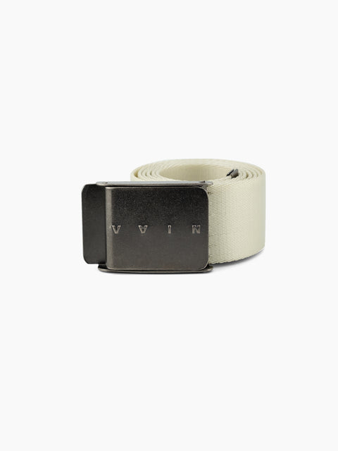 VAIN Nylon Belt Bone White