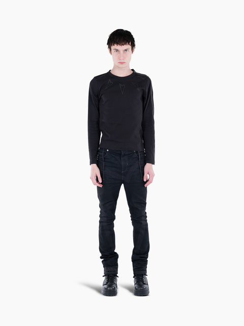 VAIN Zipper Longsleeve Black