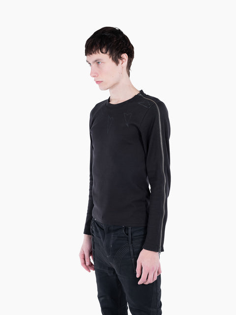 VAIN Zipper Longsleeve Black