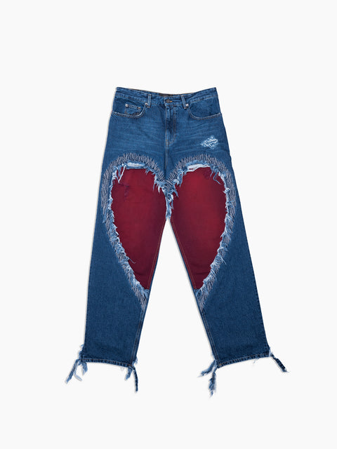 VAIN Heart Cut Out Jeans