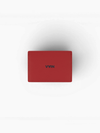 VAIN Heart Leather Card Holder Red