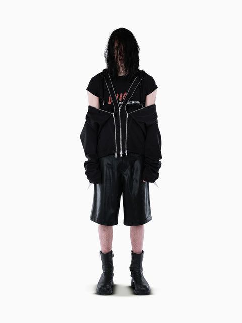 VAIN Three Zip Hoodie Black