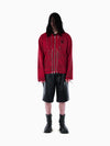 VAIN Three Zip Hoodie Bloody Red