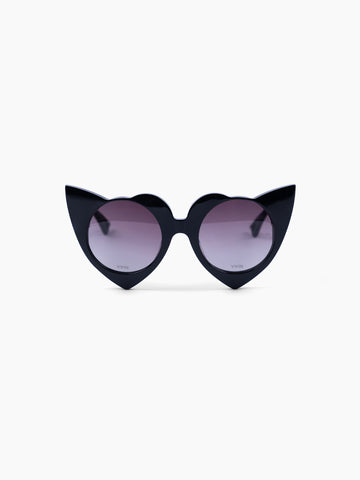 VAIN Heart Sunglasses Black