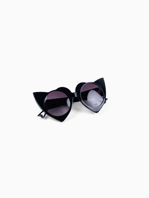 VAIN Heart Sunglasses Black