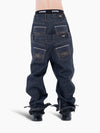 VAIN Double Waist Jeans Blue