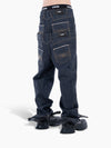 VAIN Double Waist Jeans Blue