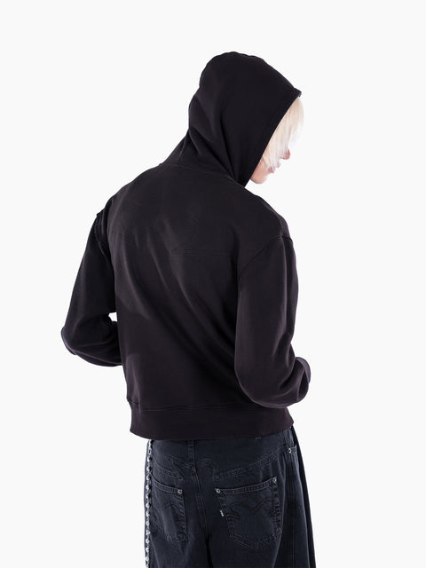 VAIN Distressed Hoodie Black