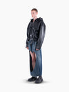 VAIN Leather Bomber Jacket